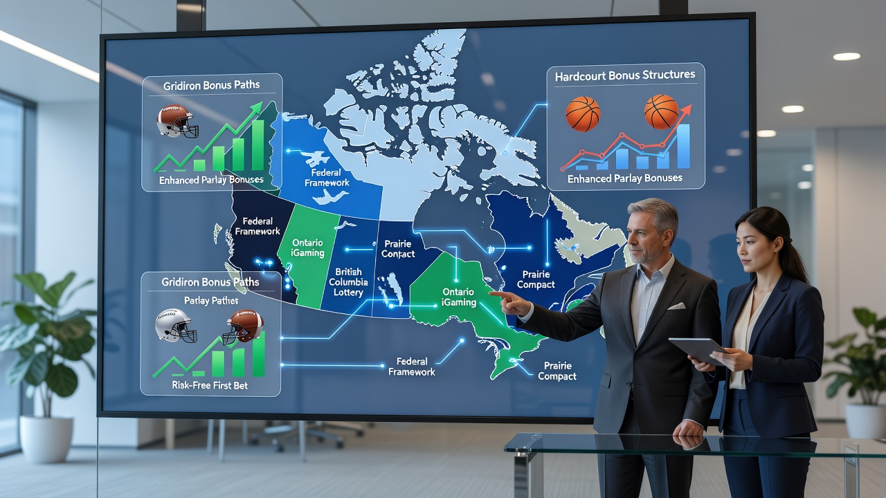 Detailed breakdown of bonus types available for NFL and NBA betting in different Canadian provinces